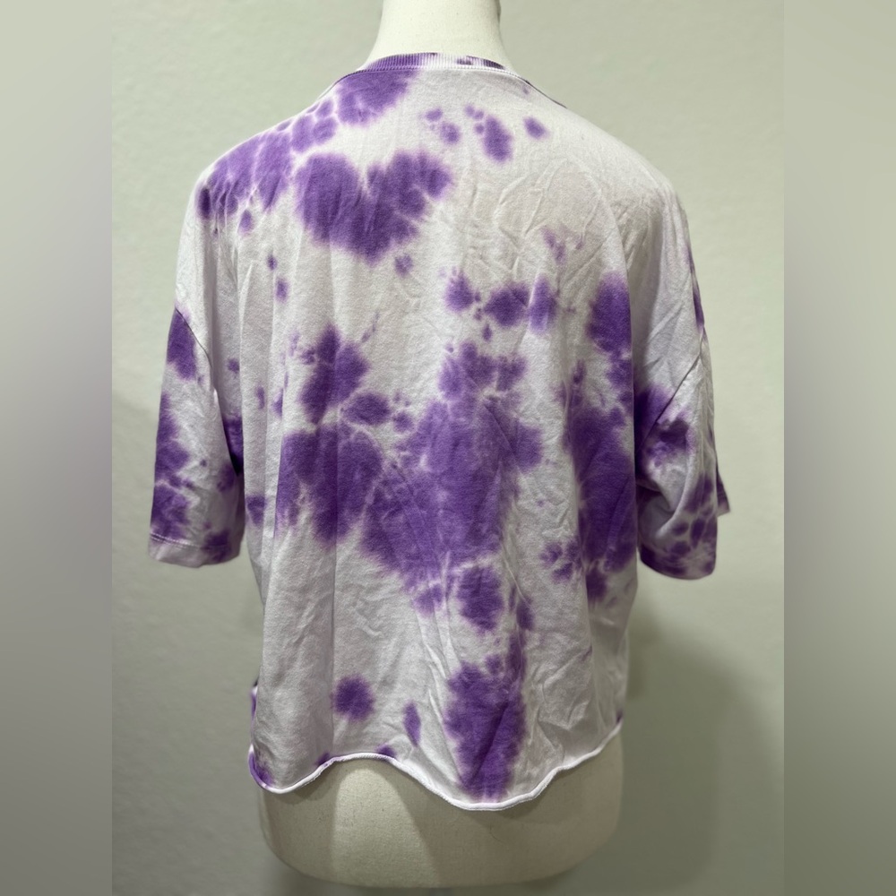 Take It Easy Skull and Mushrooms Graphic Tie Dye TShirt EUC - Picture 4 of 7